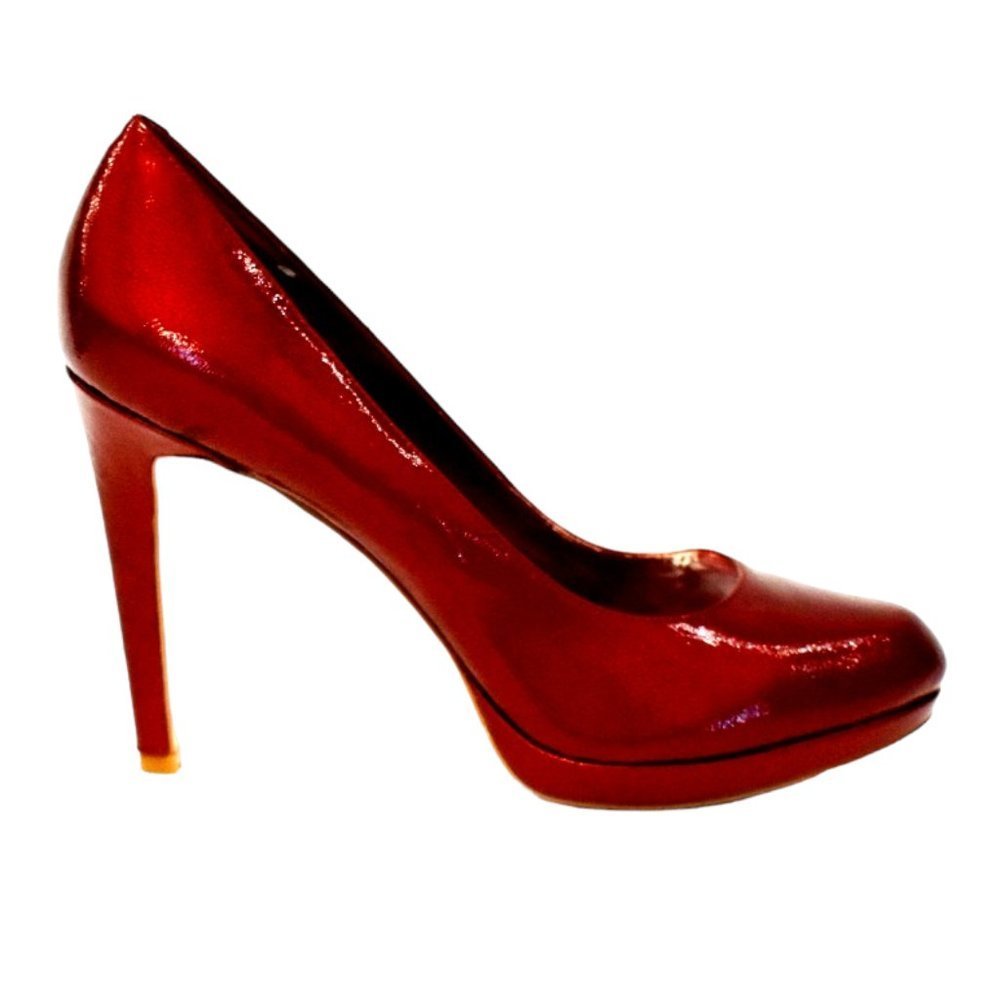 Bcbgeneration "Tina" Leather Ruby Red Stiletto Pu… - image 2